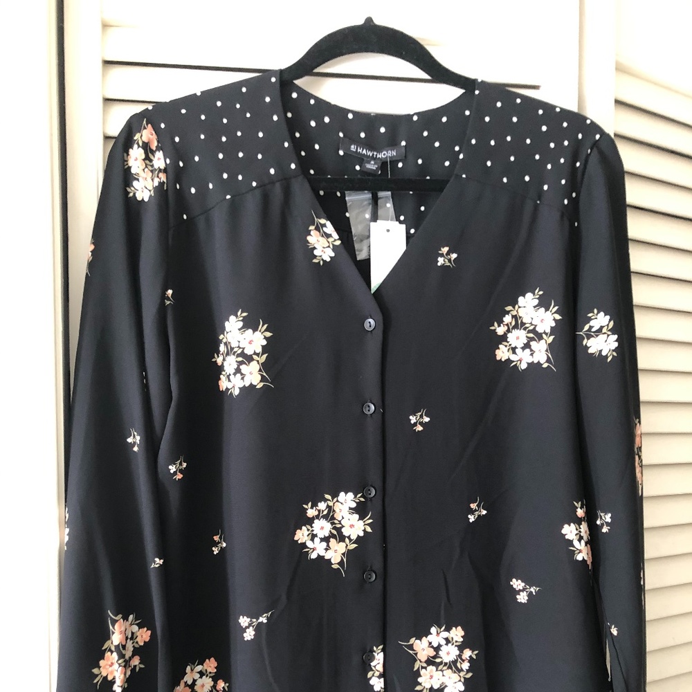 41 HAWTHORN Quintella Twinprint Blouse